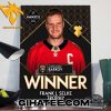 Congratulations Aleksander Barkov Winner Frank J Selke Trophy NHL Awards Poster Canvas