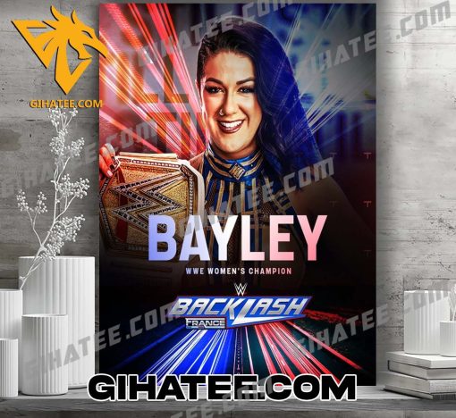 Congratulations Bayley WWE Women’s Champion 2024 WWE Backlash Poster Canvas