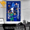 Congratulations Chelsea FC Women 2024 WSL Champions Poster Canvas