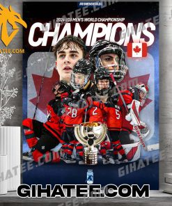 Congratulations Hockey Canada Champs 2024 U18 Mens World Championship Poster Canvas