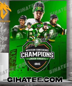 Congratulations London Knights Conference Champions 2024 Poster Canvas