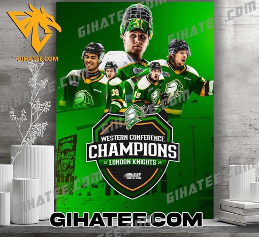 Congratulations London Knights Conference Champions 2024 Poster Canvas