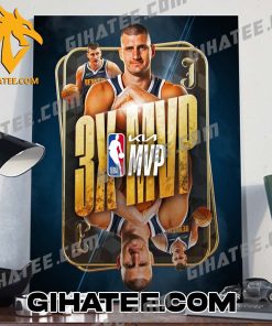 Congratulations Nikola Jokic 3x MVP 2024 NBA Awards Poster Canvas