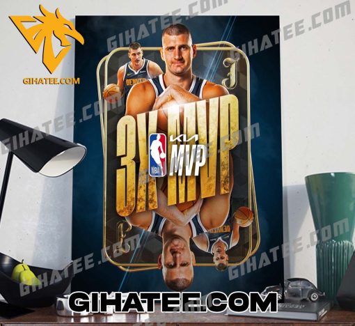 Congratulations Nikola Jokic 3x MVP 2024 NBA Awards Poster Canvas