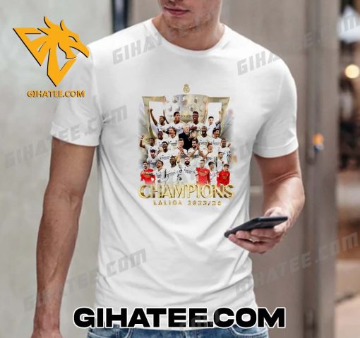 Congratulations Real Madrid FC La Liga Champions 2024 T-Shirt