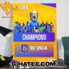 Congratulations SC Villa Champions 2024 Uganda Premier League Poster Canvas