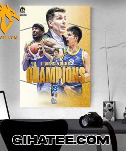 Congratulations Shiga Lakes Champs 2024 B League NBA Vintage Poster Canvas