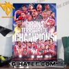 Congratulations to Girona Champions League for the first time in their history Poster Canvas