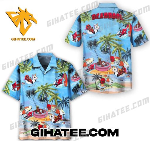 Deadpool Chibi Summer Beach Hawaiian Shirt And Shorts Combo