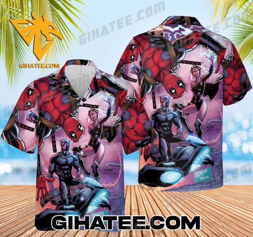 Deadpool Marvel Comics Short-Sleeve Hawaiian Shirts