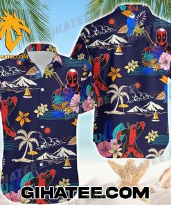 Deadpool Summer Beach Hawaiian Shirt And Shorts