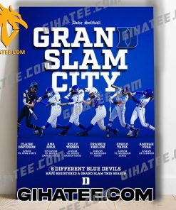 Duke Softball Grand Slam City 6 Different Blue Devils Have Registered Slam This Season Poster Canvas