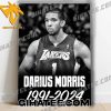 Four-year NBA veteran Darius Morris has passed away at the age of 33 Poster Canvas