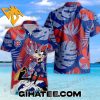 Goofy Tropical Forest Chicago Cubs Hawaiian Shirt Set