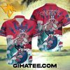 Grateful Dead Skeleton Surfing Philadelphia Phillies Hawaiian Shirt Set