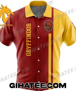 Gryffindor Harry Potter Hawaiian Shirt Shorts Red Yellow Color