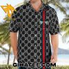 Gucci Dragonfly Black Luxury Hawaiian Shirts And Shorts Matching