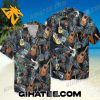 Guitar Pattern Coconut Palm Leaves Hawaiian Shirt And Shorts