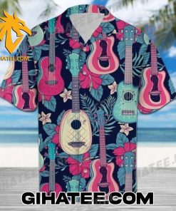 Guitar Tropical Forest Hibiscus Hawaiian Shirt And Shorts