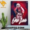 He Back One Love Caleb Love Arizona Athletics NBA Poster Canvas