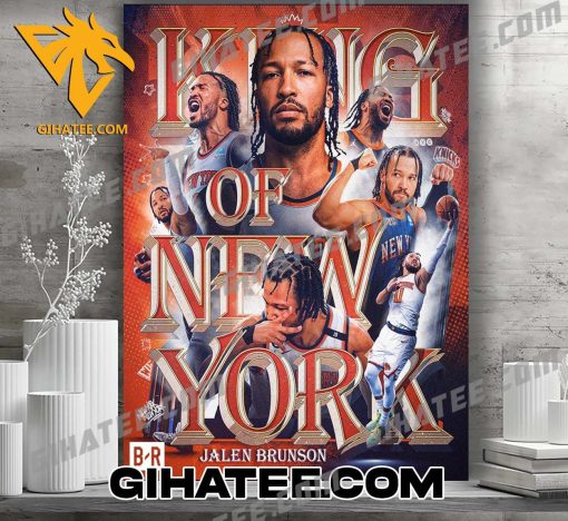 Jalen Brunson King Of New York Knicks Takedown Philly NBA Poster Canvas