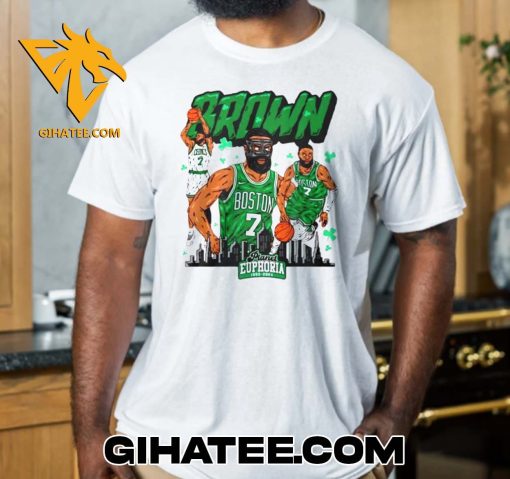 Jaylen Brown Wearing Planet Euphoria 1950 – 2024 T-Shirt