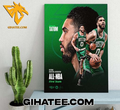 Jayson Tatum National Basketball Association All NBA First Team 2024 Poster Canvas