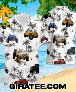 Jeep Car Coconut Island Hawaiian Shirt And Shorts