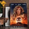 Jennifer Lopez And Simu Liu And Sterling K Brown And Mark Strong Star In Atlas Poster Canvas