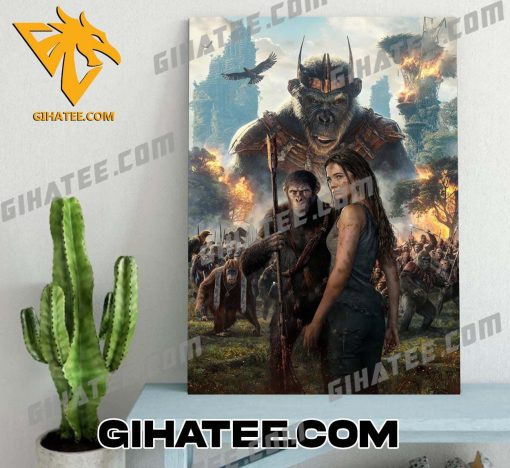 Kingdom of the Planet of the Apes Poster Canvas With New Design