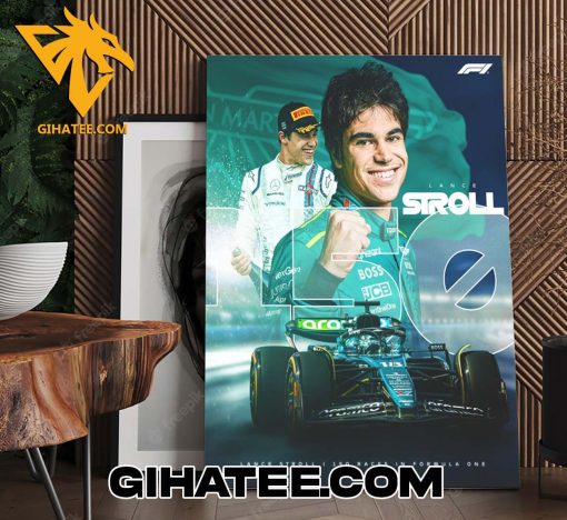 Lance Stroll 150 Races In F1 Imola GP 2024 Poster Canvas