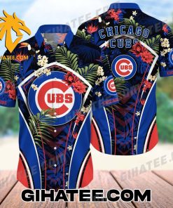 MLB Chicago Cubs Cubbie Coral Hawaiian Shirt And Shorts Set