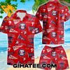 MLB Philadelphia Phillies Logo Pattern Red Color Hawaiian Shirt And Shorts Combo