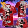 Mickey Mouse Coconut Palm Ohio State Hawaiian Shirt And Shorts Set