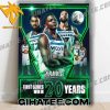 Minnesota Timberwolves First Series Win In 20 Years NBA Poster Canvas