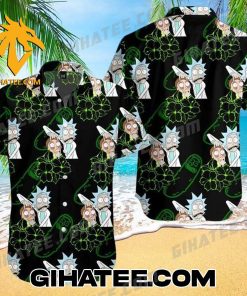 Morty Smith Rick Sanchez Pickle Rick Flower Rick And Morty Short-Sleeve Hawaiian Shirts