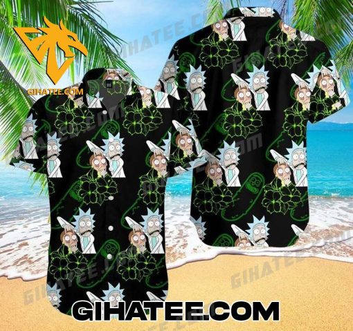 Morty Smith Rick Sanchez Pickle Rick Flower Rick And Morty Short-Sleeve Hawaiian Shirts