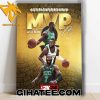 NBA 2k24 Jaylen Brown MVP Signature Boston Celtics Eastern Conference Finals 2024 Poster Canvas
