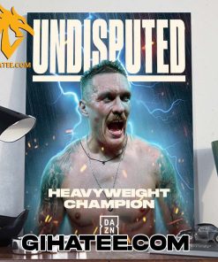 OLEKSANDR USYK HAS BEAT TYSON FURY AND IS UNDISPUTED HEAVYWEIGHT CHAMPION POSTER CANVAS