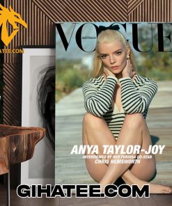 Official Anya Taylor-Joy covers the latest issue of Vogue Australia Poster Canvas