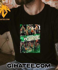 Official Boston Celtics Unsigned 2024 Eastern Conference Champions Stylized Photo T-Shirt