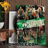 Official Boston Celtics Unsigned 2024 Eastern Conference Champions Stylized Poster Canvas