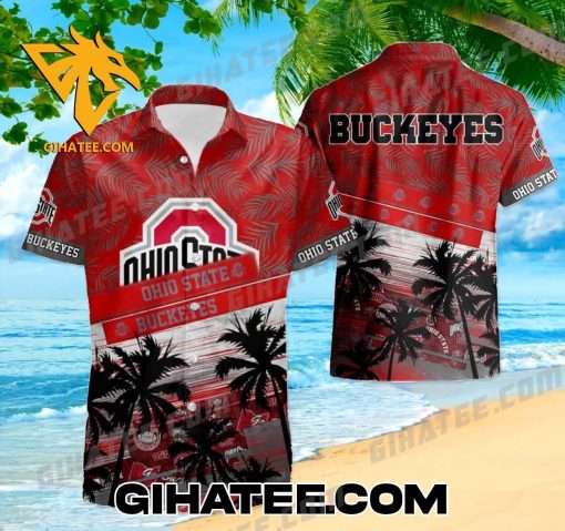 Ohio State Coconut Island Hawaiian Shirt And Shorts Combo