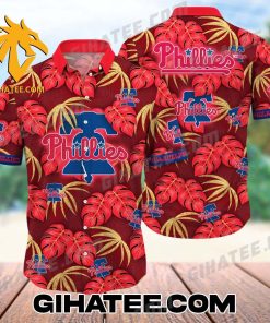 Philadelphia Phillies Sunset Palms Paradise Escape Hawaiian Shirt And Shorts
