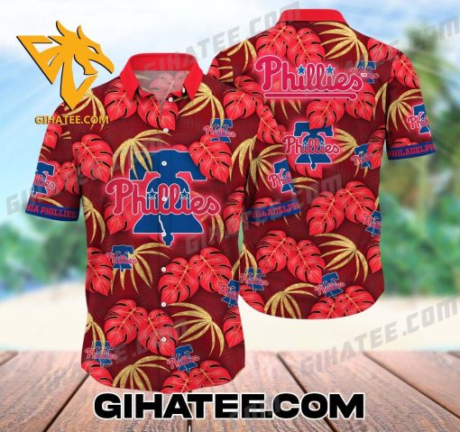 Philadelphia Phillies Sunset Palms Paradise Escape Hawaiian Shirt And Shorts