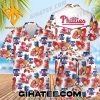 Philadelphia Phillies Tropical Forest Pineapple Hawaiian Shirt And Shorts Set