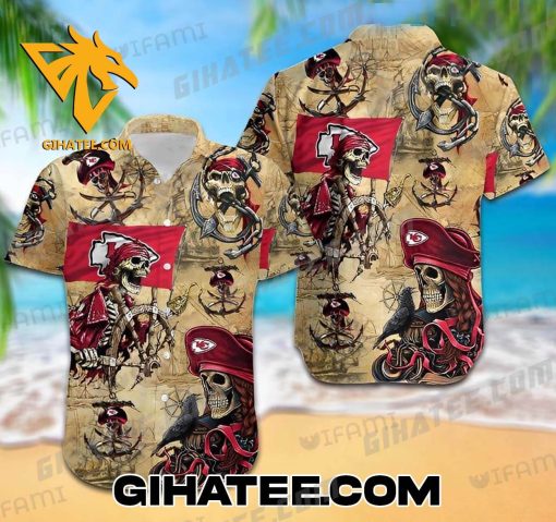 Pirate Skeleton Chiefs Hawaiian Shirt Set