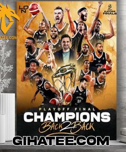 Quality 2024 Back 2 Back Playoff Final Champions Are London Lions Poster Canvas