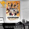 Quality 2024 Playoff Final Champions Are London Lions For 4-Peat Poster Canvas