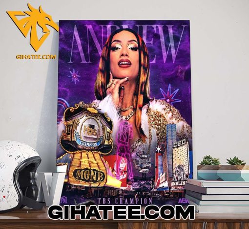 Quality AEW Double Or Nothing 2024 Sasha Banks And New TBS Champion Poster Canvas